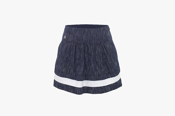 HIGHWAIST TWEED SKIRT(NAVY)