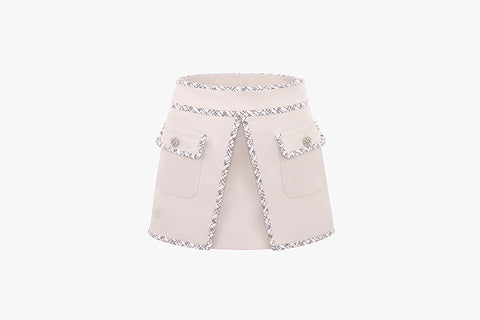 TWEED A-LINE SKIRT(BEIGE)