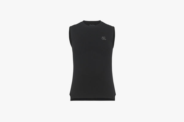 SLEEVELESS RIBBED KNIT((CERAMIC BLUE)ACK)