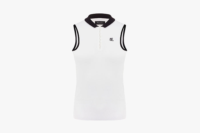 PETIT COLLAR PEARL KNIT(WHITE)