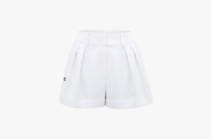PINTUCK SHORTS(WHITE)