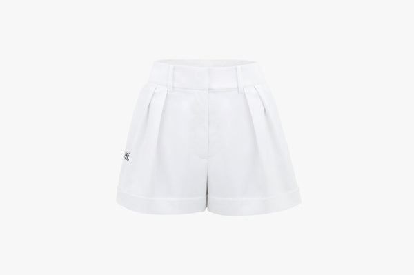 PINTUCK SHORTS(WHITE)