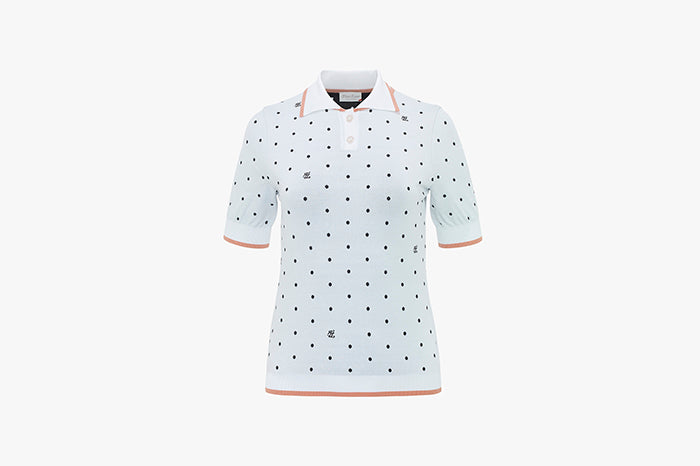 DOT JACQUARD KNIT(WHITE)