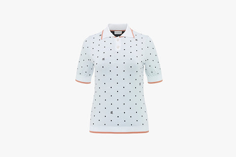 DOT JACQUARD KNIT(WHITE)
