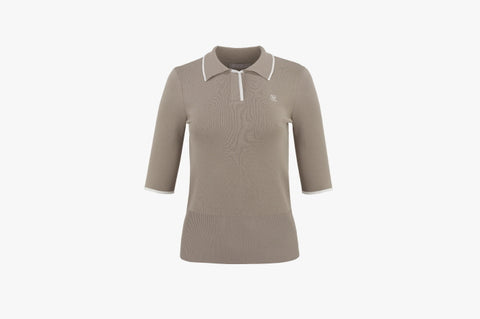 FLAP COLLAR KNIT(BEIGE)