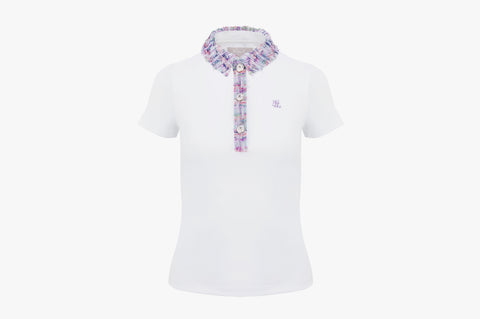 TWEED COLLAR T-SHIRT(WHITE)