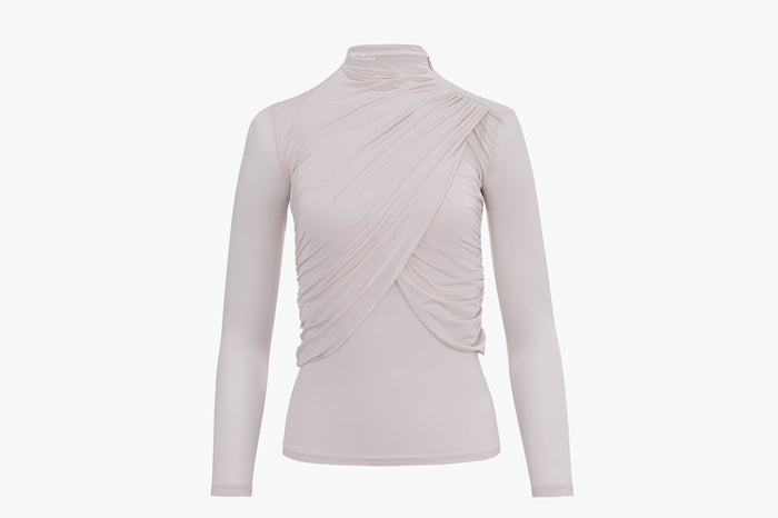 DRAPE COOL T-SHIRT(BEIGE)