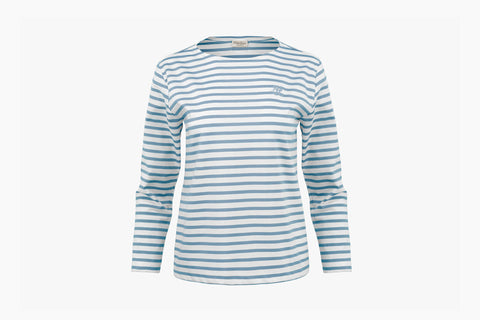 BOATNECK STRIPE T-SHIRT(CERAMICBLUE)