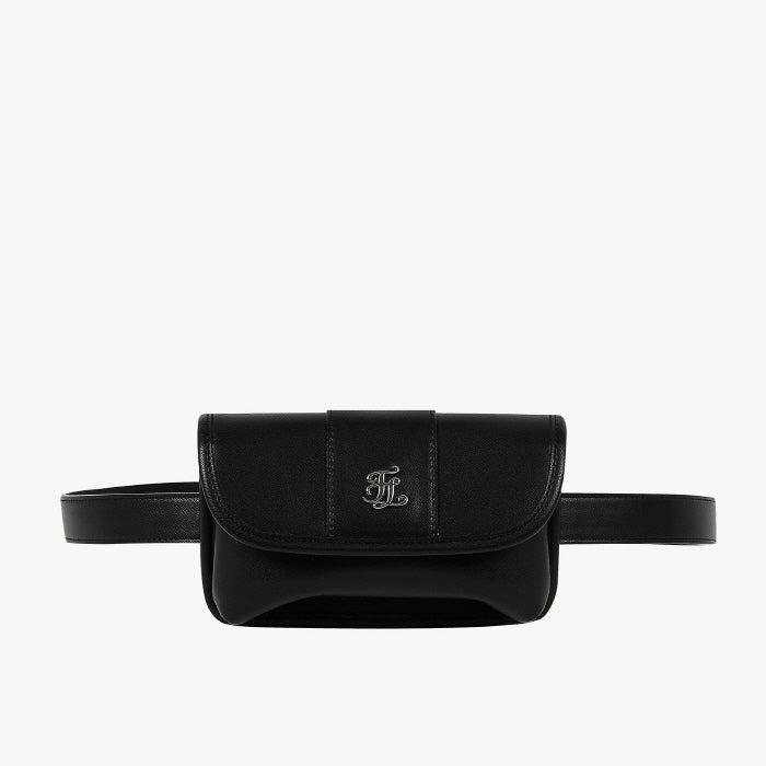 SIMPLE FLAP BELT BAG(BLACK)