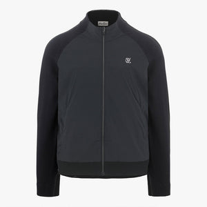 MEN'S HYBRID ZIP-UP CARDIGAN(BLACK)