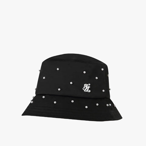PEARL BUCKET HAT(BLACK)