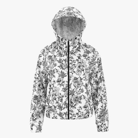 PATTERNED RIAN HOODIE JACKET(WHITE)