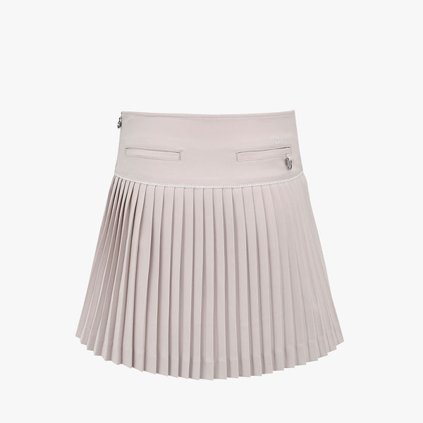 ALL-THAT FLARE PLEATS SKIRT(BEIGE)