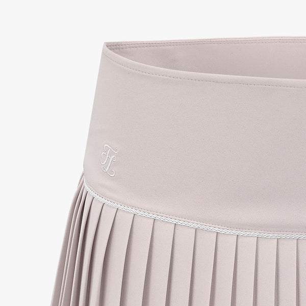 ALL-THAT FLARE PLEATS SKIRT(BEIGE)