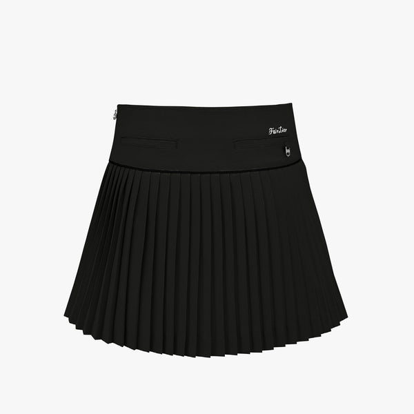 ALL-THAT FLARE PLEATS SKIRT(BLACK)