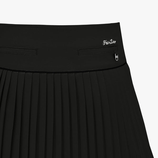 ALL-THAT FLARE PLEATS SKIRT(BLACK)