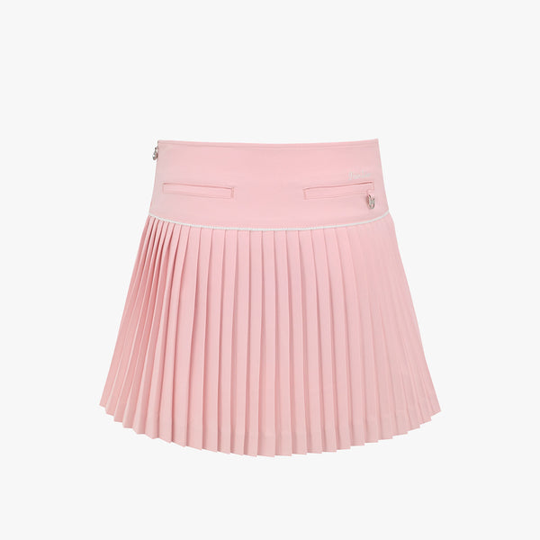 ALL-THAT FLARE PLEATS SKIRT(PINK CHORAL)