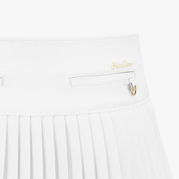 ALL-THAT FLARE PLEATS SKIRT(WHITE)