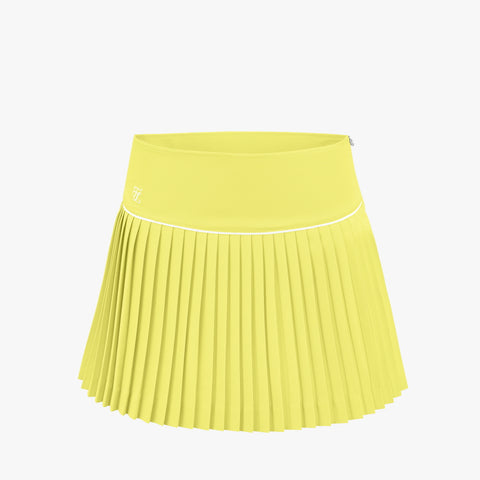 ALL-THAT FLARE PLEATS SKIRT(YELLOW)