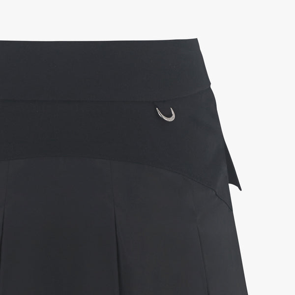 CARGO FLARE HIGHWAIST SKIRT(BLACK)