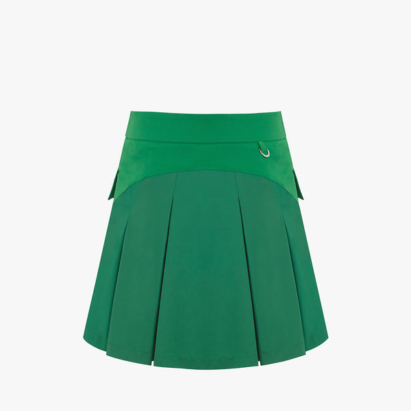 CARGO FLARE HIGHWAIST SKIRT(GREEN)