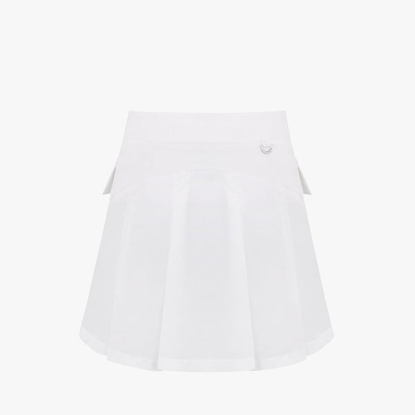 CARGO FLARE HIGHWAIST SKIRT(WHITE)