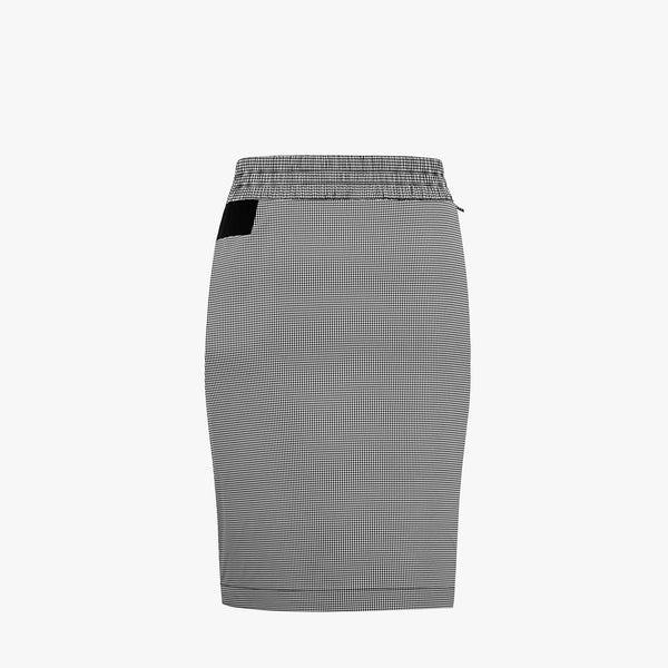 PATTERNED RAIN WRAP SKIRT(BLACK)