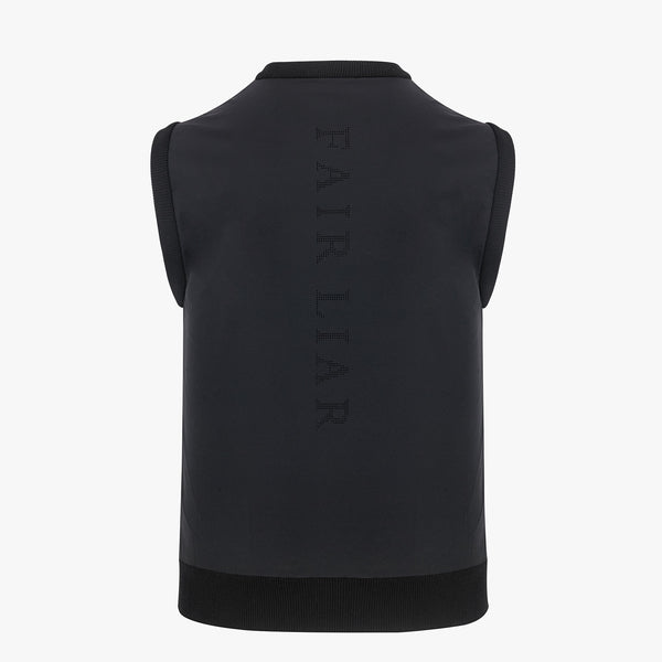 MEN'S HYBRID KNIT VEST(BLACK)