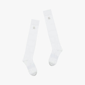 WHITE FL WAPPEN KNEE SOCKS(WHITE)