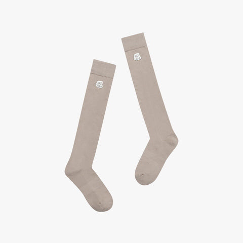 BEIGE FL WAPPEN KNEE SOCKS(WHITE)