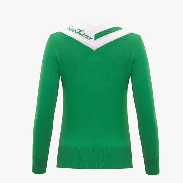 BIG V-NECK KNIT(GREEN)