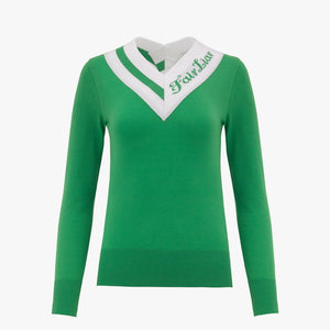 BIG V-NECK KNIT(GREEN)