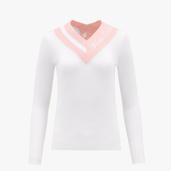 BIG V-NECK KNIT(WHITE)