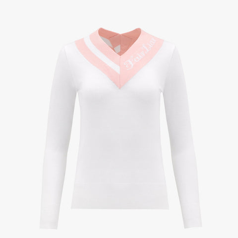 BIG V-NECK KNIT(WHITE)