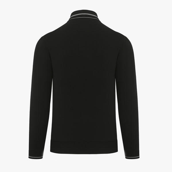MEN'S Y-COLLAR KNIT(BLACK)
