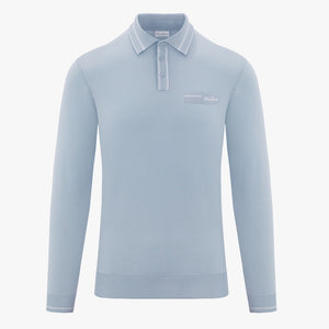 MEN'S Y-COLLAR KNIT(CERAMIC BLUE)