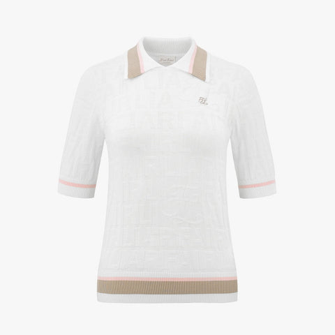 LOGO JACQUARD KNIT(WHITE)