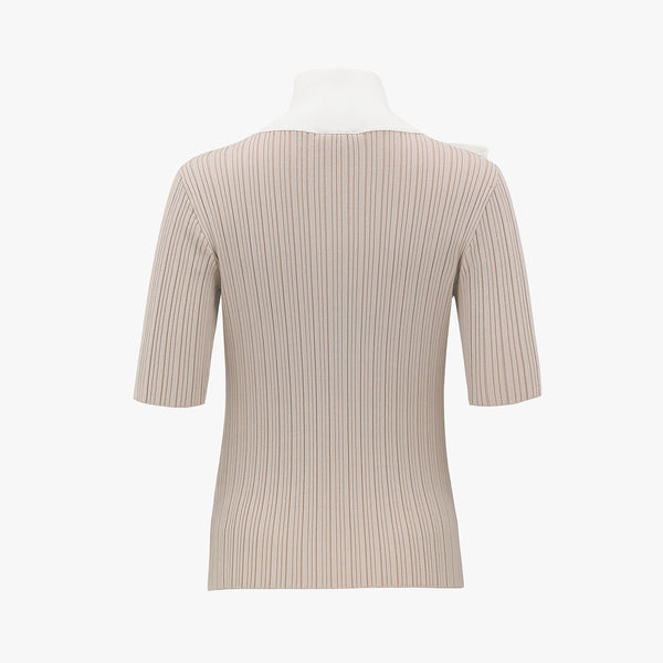 PEARL POINT RIBBON KNIT(BEIGE)