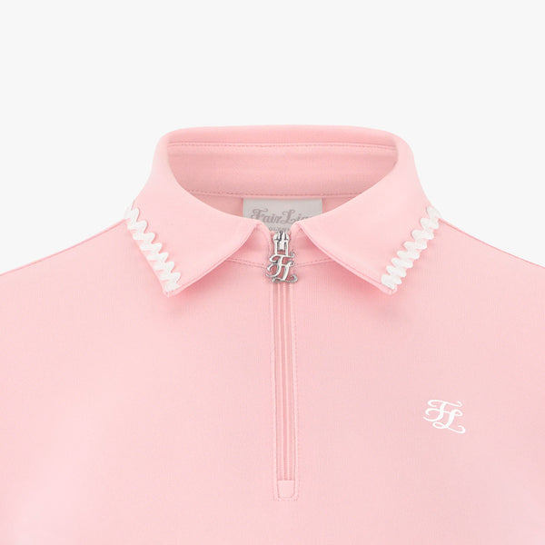 WAVE LONG SLEEVE T-SHIRT(PINK CHORAL)