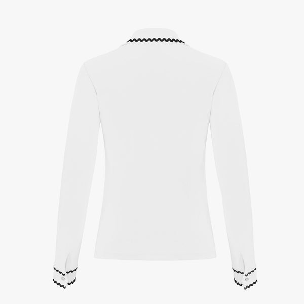 WAVE LONG SLEEVE T-SHIRT(WHITE)
