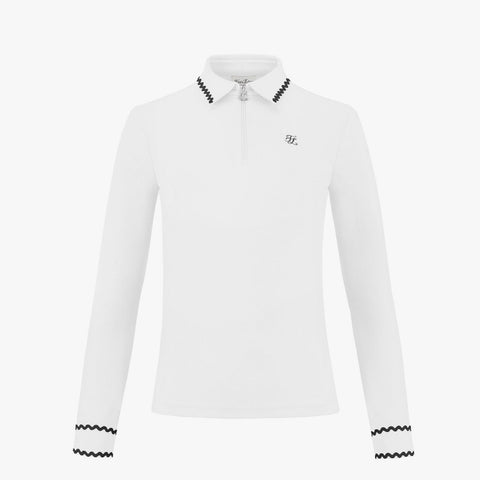 WAVE LONG SLEEVE T-SHIRT(WHITE)