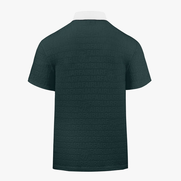 MEN'S LOGO JACQUARD T-SHIRT(GREEN)