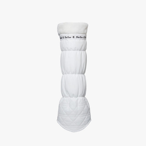 QUILTED LEG WARMER(WHITE)