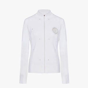 WINDPROOF DIAMOND PATTERN CARDIGAN(WHITE)