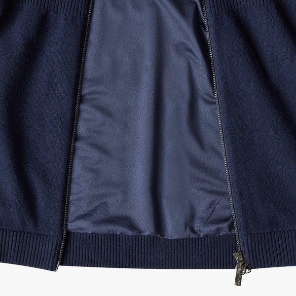 WINDPROOF SNOWFLAKE KNIT DRESS(NAVY)