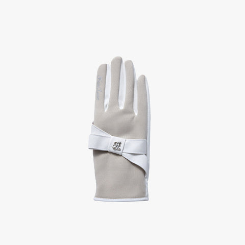 FLEECE RIBBON GLOVES(BEIGE)