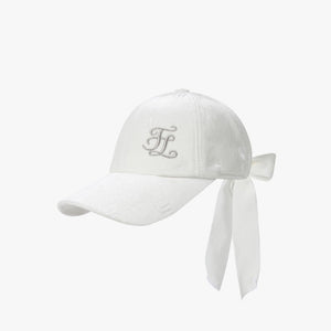 VELOUR LOGO CAP(WHITE)