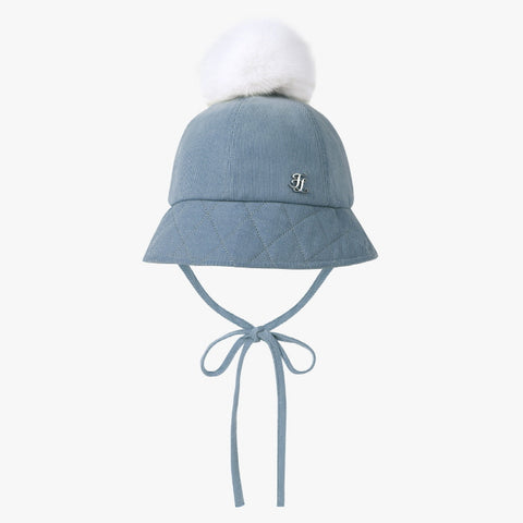 FOX CORDUROY OVERSIZED HAT(CERAMICS BLUE)