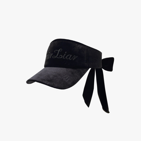 VELOUR LOGO VISOR(BLACK)