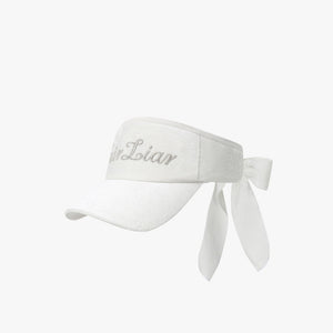 VELOUR LOGO VISOR(WHITE)